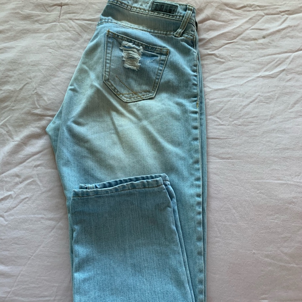 Distressed jeans